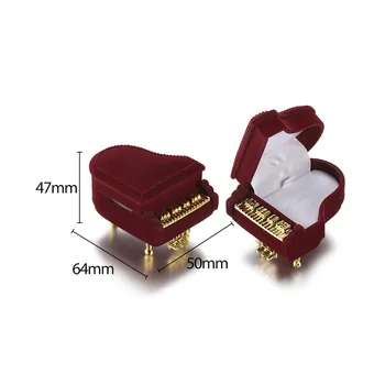 קטיפה מקסימה טבעת עגילים ארון להציג קופסאות מתנה עבור תכשיטי להציג לעטוף יום אמא אריזה סיטונאית