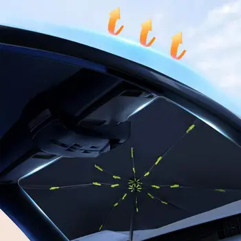 קל להתקין את שמשת הרכב שמשיה רב תפקודית רכב חלון שמשיה מטריה עמיד לשמשות הרכב שמשיה
