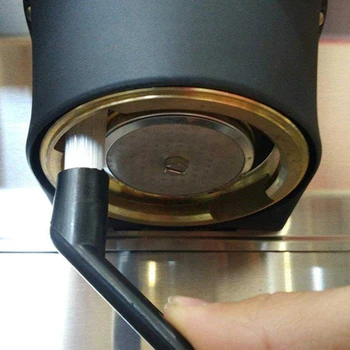 קפה אבק מברשת נקייה מכונת אספרסו מברשת ניקוי ידית פלסטיק קלידים מברשת לניקוי כלים, קפה הלכלוך מברשת ניקוי