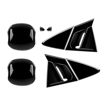 רכב שחור מבריק עבור טויוטה פריוס 60 סדרה 2020-2023 המכונית לטפל החיצוני ידית הדלת מכסה קערת לקצץ מדבקה