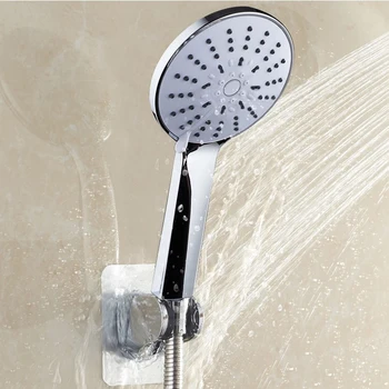 שימושי מתכוונן מלוטש דביק כף יד שאיבה למעלה תרגיל-חינם ראש מקלחת בעל ראש המקלחת מתלה אגרוף-בחינם מתכוונן