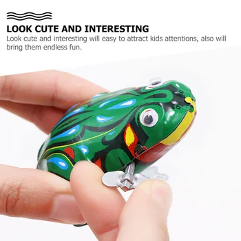 שעון צפרדע צעצוע יצירתי Wind-up צעצועים בידור מודל החיה הקריקטורה ילדים צעצועים