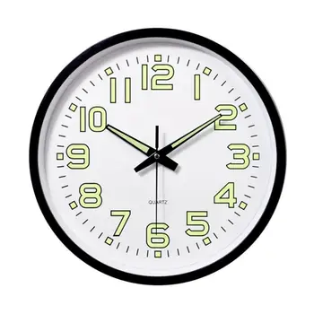 תלוי שעון פשוט זוהר דיגיטלי שקט זוהר שעון קיר פלסטיק יצירתי שעון אבק-הוכחה קיר שעון רב תכליתי