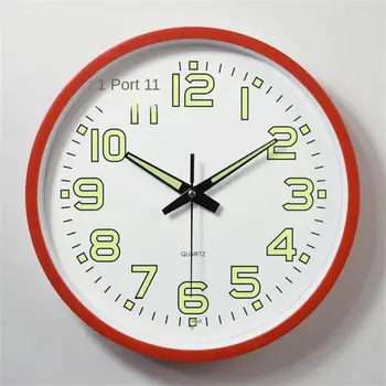 תלוי שעון פשוט זוהר דיגיטלי שקט זוהר שעון קיר פלסטיק יצירתי שעון אבק-הוכחה קיר שעון רב תכליתי