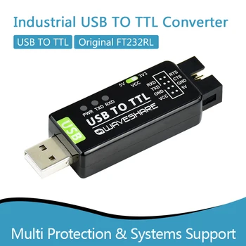 תעשייתי USB ל-TTL ממיר מקורי FT232RL, רב הגנת & מערכות תמיכה